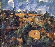 van het huis op een heuvel Paul Cezanne